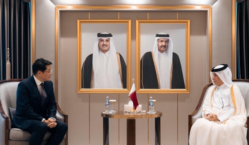 Qatar Minister Accepts Korean Credentials